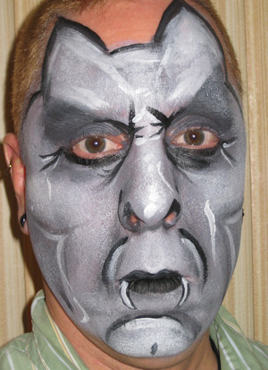 Gargoyle face painting
