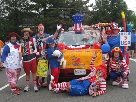 JCA at a parade