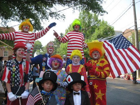 JCA at a parade